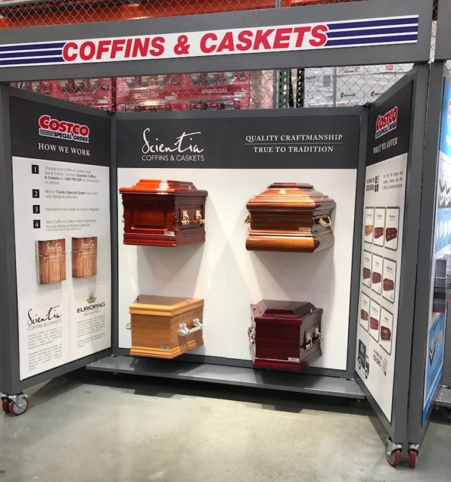 COSTCO & Scientia Scientia Coffins