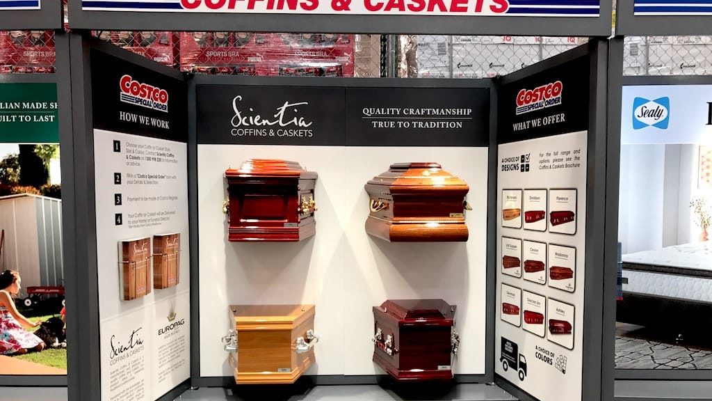 Costco Coffin Kiosk