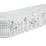 Greenature White Wicker Casket